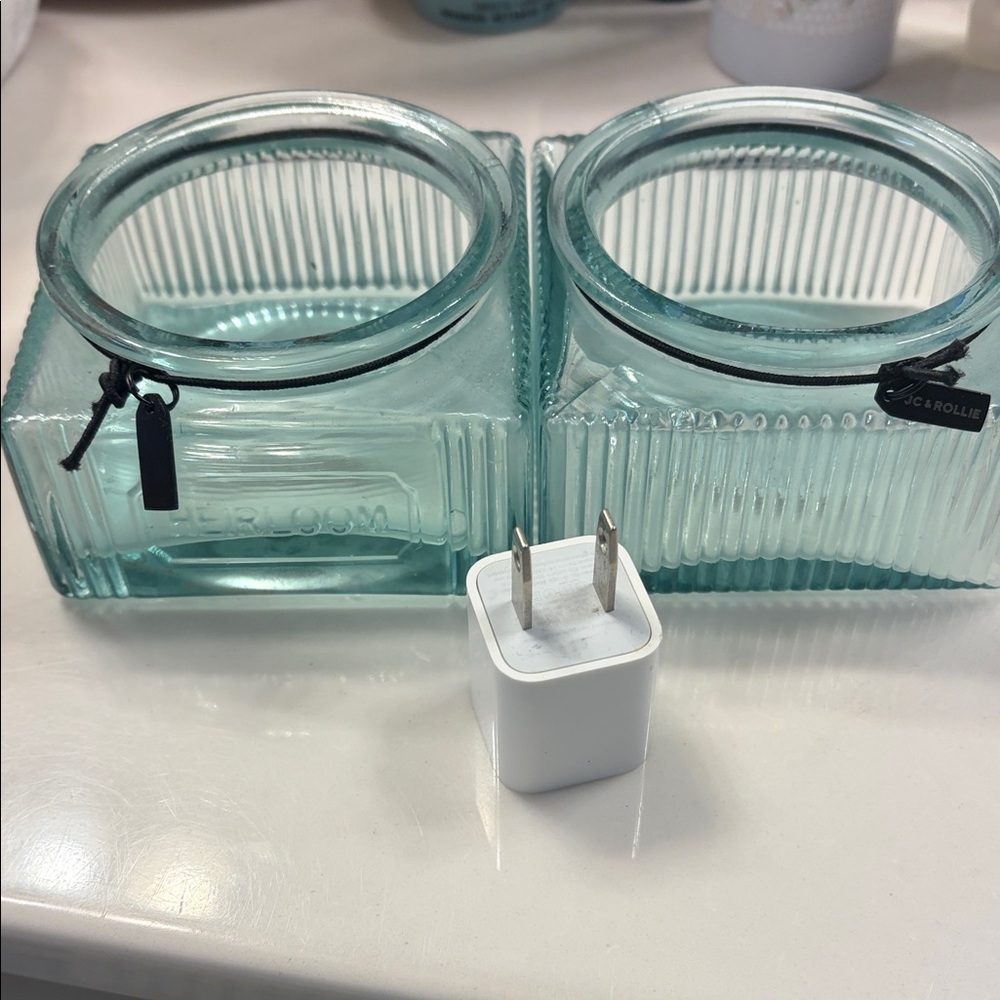 Glass Square dish bundle in Seafoam Green